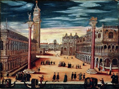 Die Piazzetta di San Marco, Venedig von Italian School